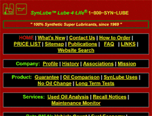 Tablet Screenshot of lube4life.com